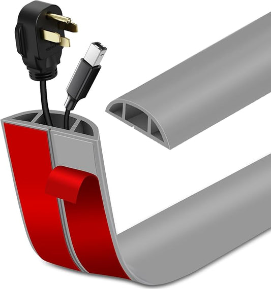 Floor Cord Cover Self Adhesive Cord Hider Floor Extension Cord Covers