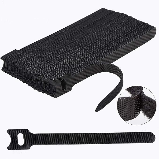 60 PCS 6 Inches Reusable Cable Ties, Adjustable Cord Straps Wire Organizer Cord