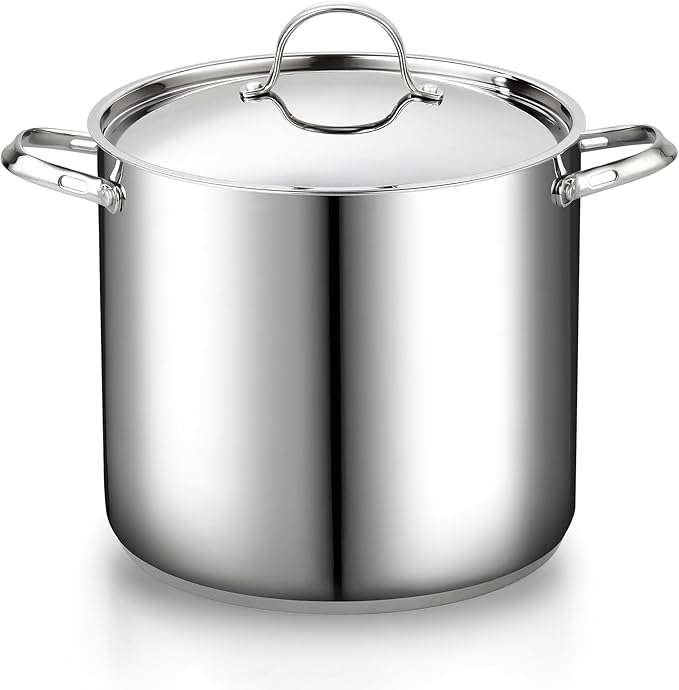 Cooks Standard Stainless Steel Stock Pot - Induction Deep Cookware