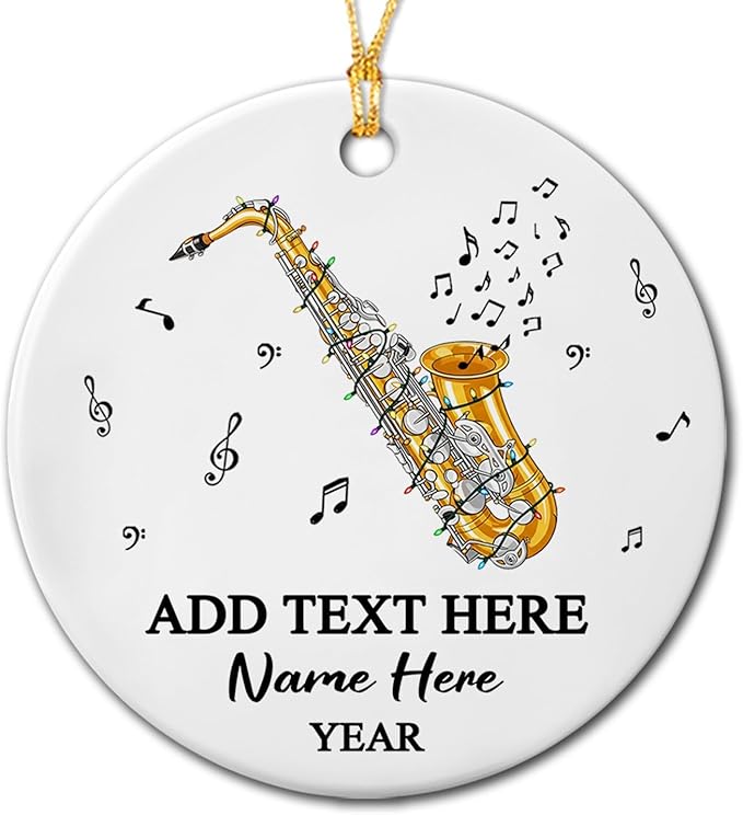 Personalized Drum Set Ceramic Christmas Ornament 2026, Customized Text Year Name Drummer Keepsake Ornaments Gift for Women Men Friend Daughter Son, Drumming Drum Set Ceramic Ornament for Appreciation