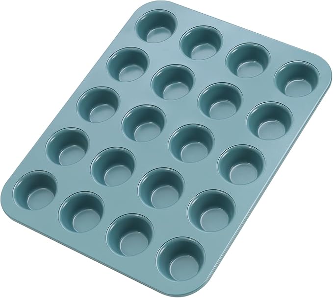 CHEFMADE Mini Muffin Pan, 12 Cups Non-Stick Tiny Cupcake Pan Bakeware