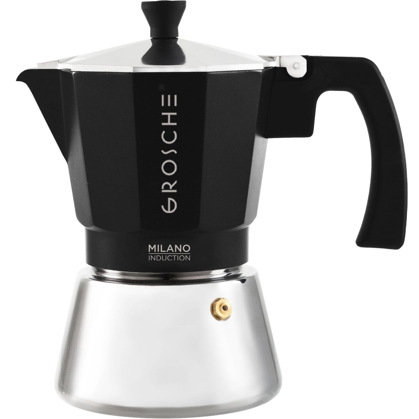GROSCHE Milano Stovetop Espresso Maker Moka Pot 6 espresso Cup, 9.3 oz Blue