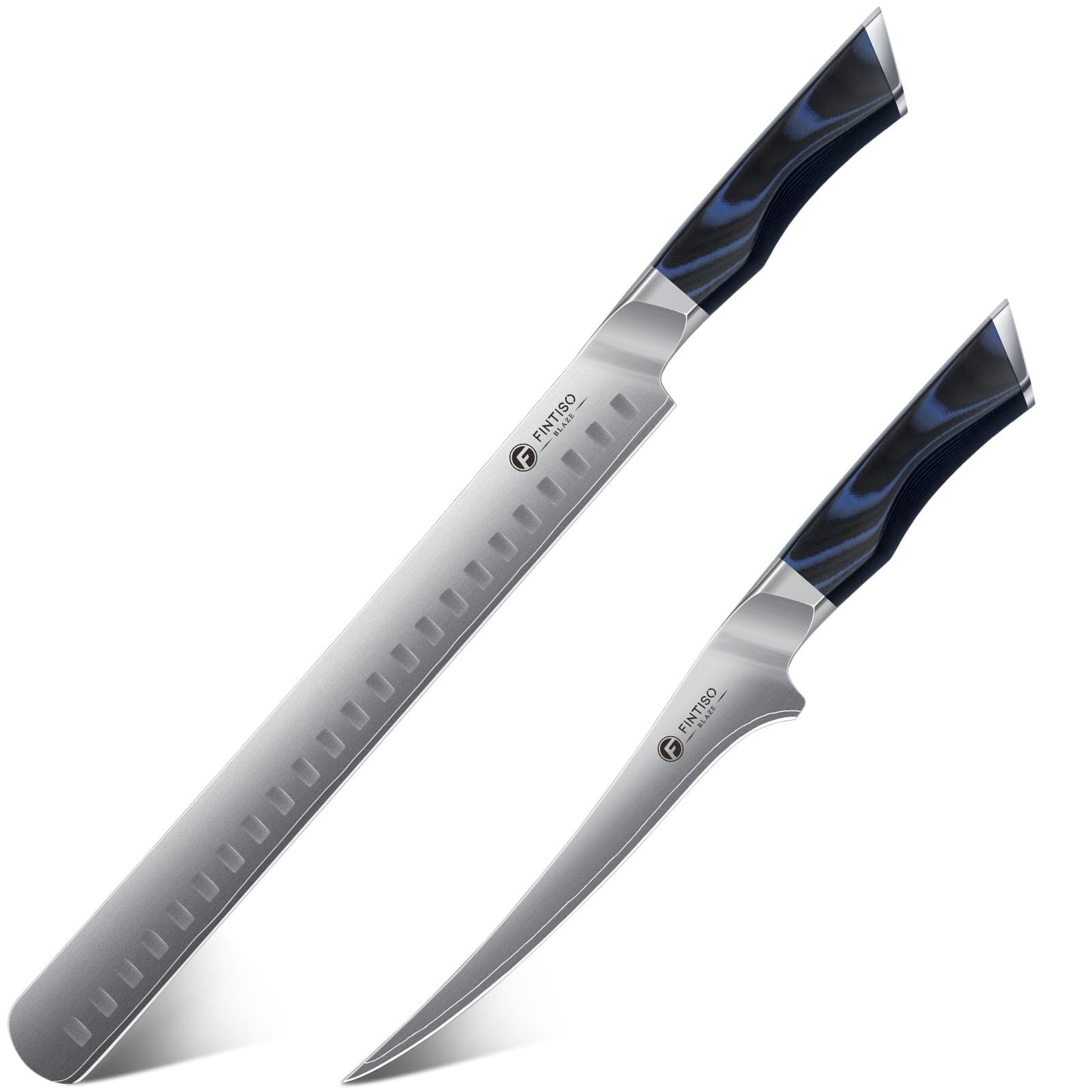 FINTISO Cleaver Knife 7 In, Kitchen Butcher Knife with G10 Ergonomic Handle, High Carbon Steel Vegetable Meat Cleaver, Heavy Duty Bone Chopper for Home and Restaurant
