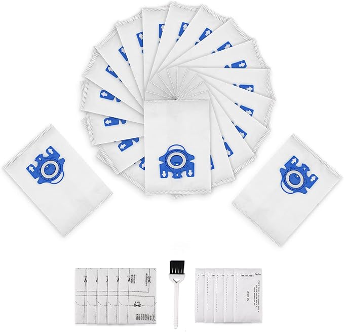 3D Airclean Bags Fit for Miele GN Classic C1 Complete C1 C2 C3, Pack of 20