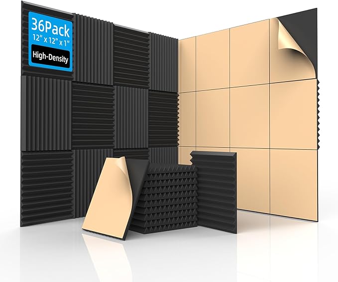 36 Pack Acoustic Foam Panels
