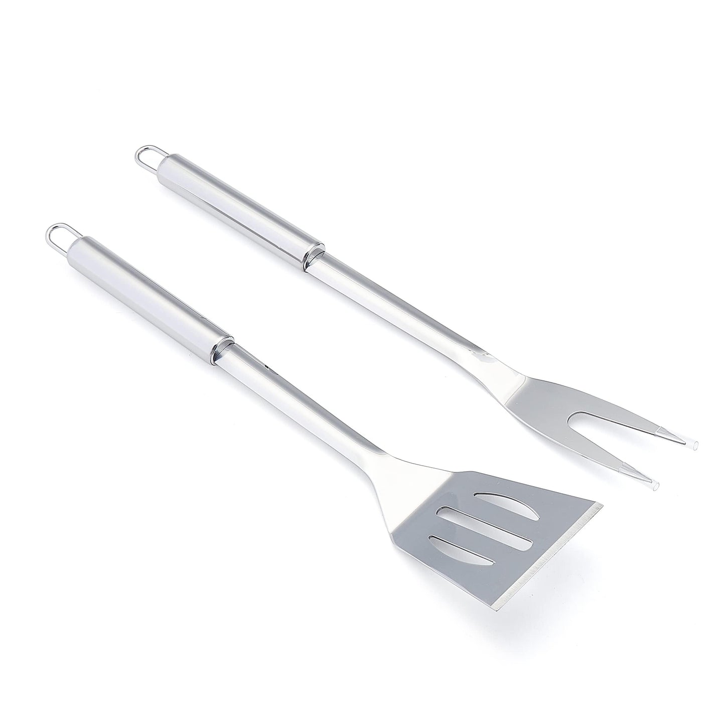 4-Piece Stainless Steel BBQ Grilling Tool Set with Carry Bag, Rust-Resistant, Dishwasher Safe