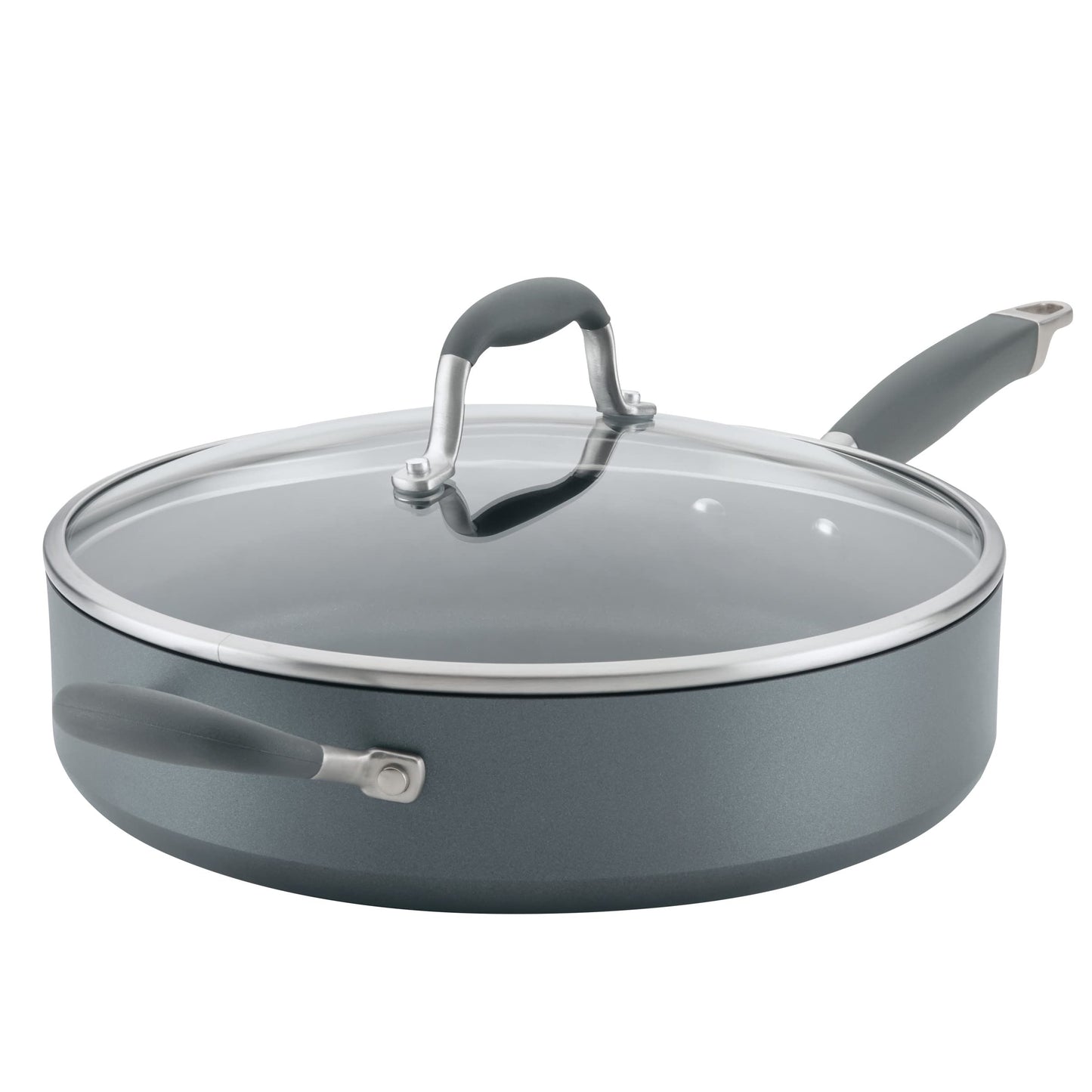 Anolon Advanced Home Nonstick Frying Pan with Helper Handle 14.5-Inch, Onyx