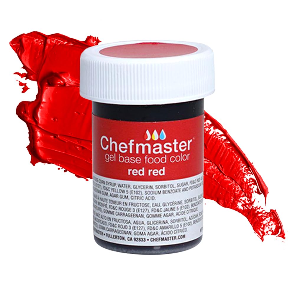 Chefmaster Lemon Yellow Gel Food Coloring | Vibrant Color | Professional-Grade Dye for Icing, Frosting, Fondant | Baking & Decorating | Fade-Resistant | Easy-to-Use | Made in USA | 1 oz