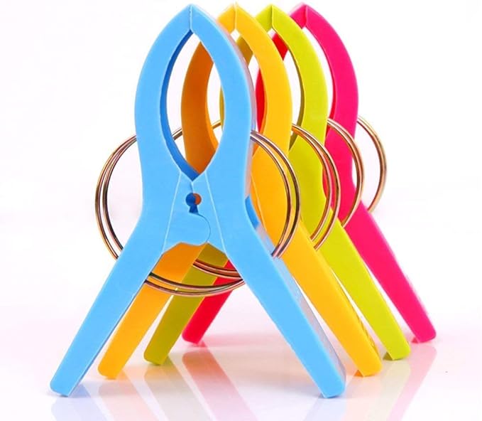 Danmu Beach Towel Clips,Beach Clips,Cruise Essentials,Towel Clips for Beach Chairs Cruise, Heavy Duty Clothes Pins-Keep Your Towel from Blowing Away, Beach Accessories for Vacation Must Haves
