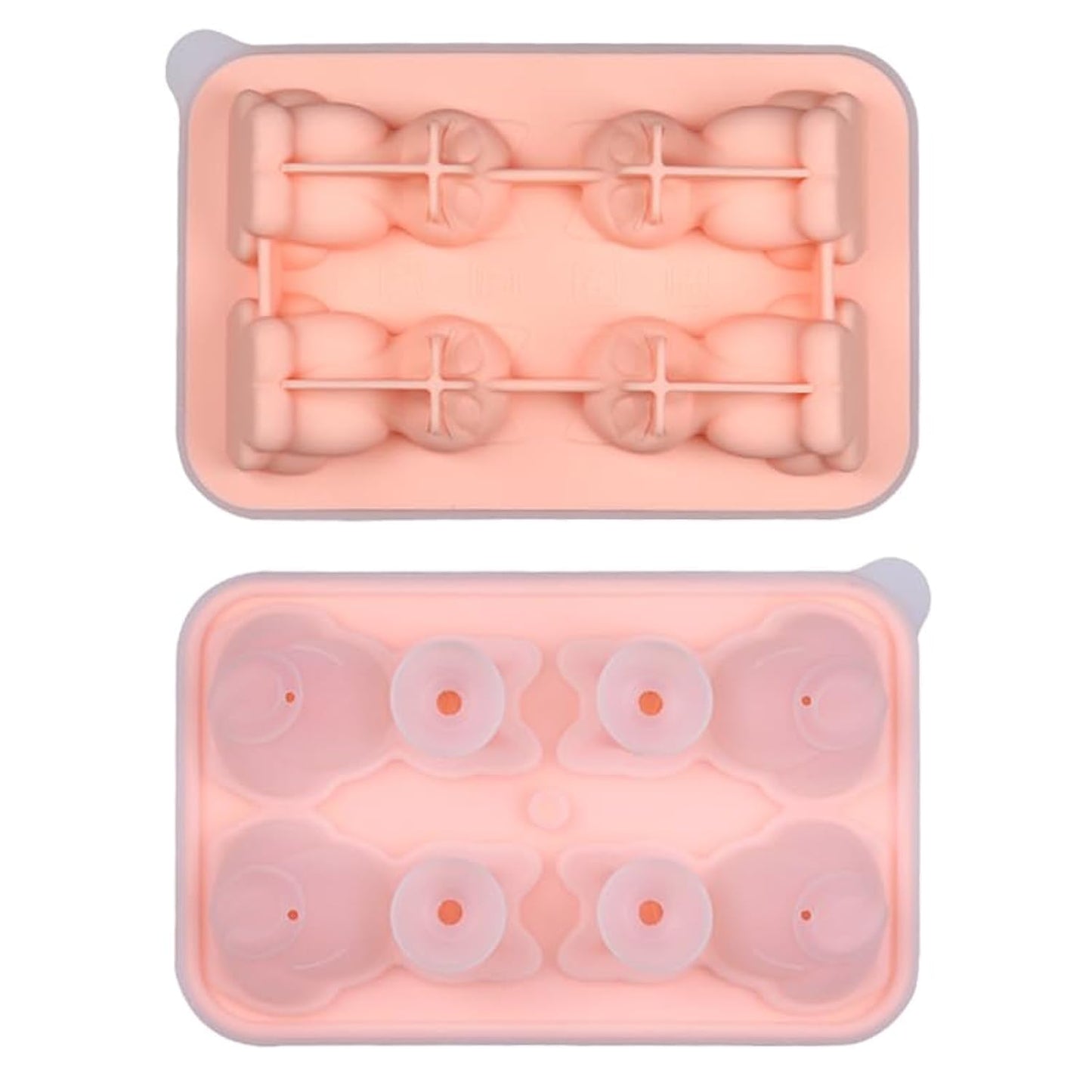 UIVXXUD Cute 3D Cat Ice Mold, Kitty Ice Cube Tray Popsicle Molds (Green)