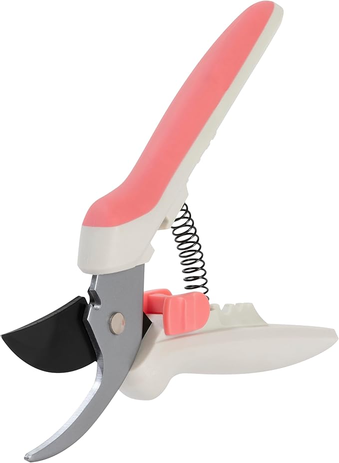 Fiskars Floral Pruning Shears, Gardening Gifts for Women, Plant Cutting Scissors for Deadheading, Rose Petal Pink