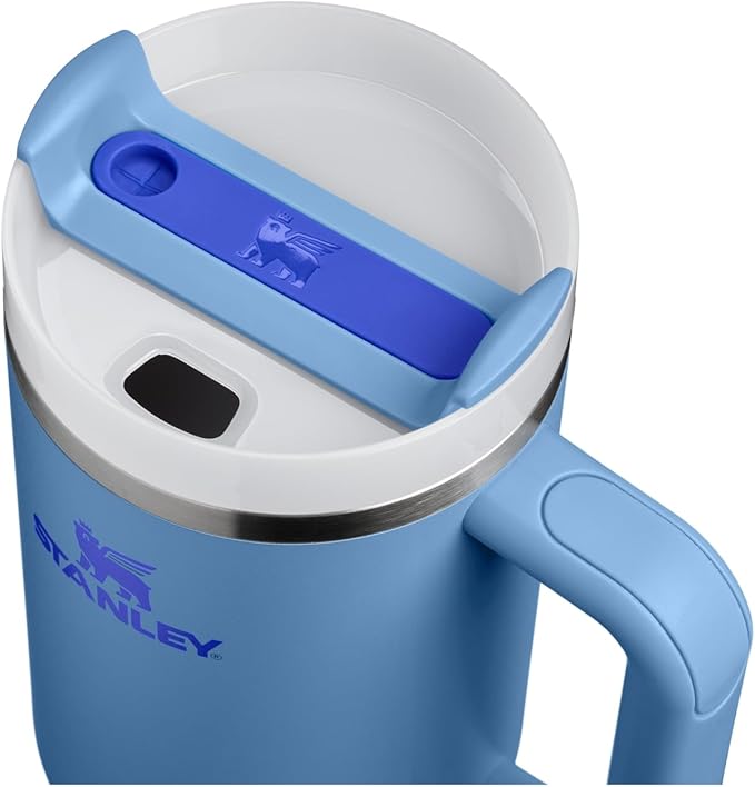 STANLEY Quencher H2.0 Tumbler with Handle and Straw 40 oz | Flowstate 3-Position Lid | Cup Holder Compatible for Travel | Insulated Stainless Steel Cup | BPA-Free | Blue Sky