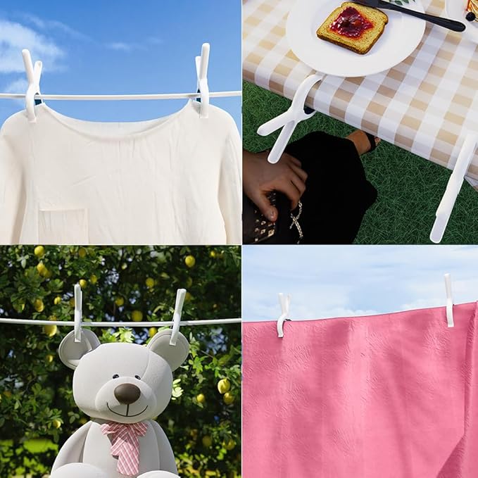 6 PCS Beach Towel Clip，Towel Clips for Beach Chairs for Cruise, Plastic Clothespins for Laundry Towel Clothes, Cruise Ship Essentials for Towel Bands, Picnic Table Clips for Outdoor and Indoor Use.