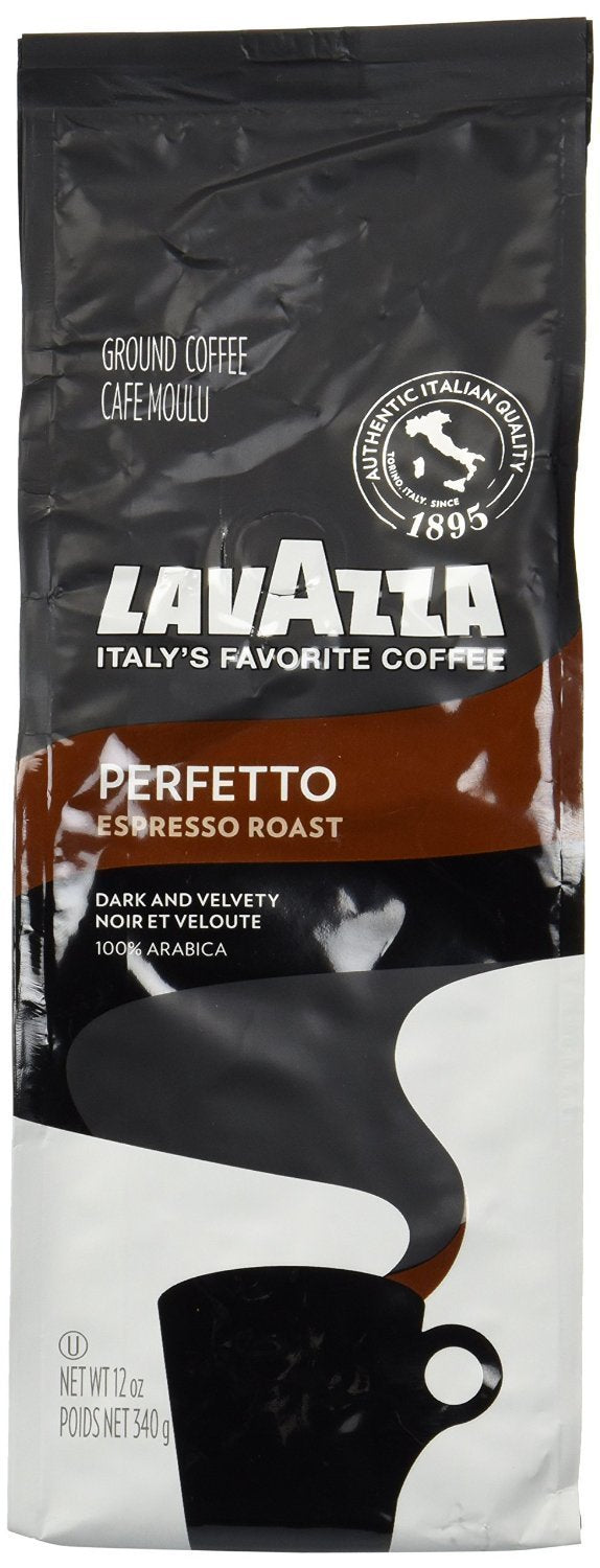 Lavazza House Blend Perfetto Ground Coffee 6 Bags of 20oz, Medium Roast, Full-bodied, Intensity 3/5, 100% Arabica, Ideal for Drip Brewers, (Pack of 6) - Package May Vary