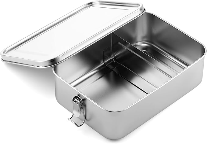 Umigy Stainless Steel Food Containers, 5 Sizes, Divided, 5 Pcs