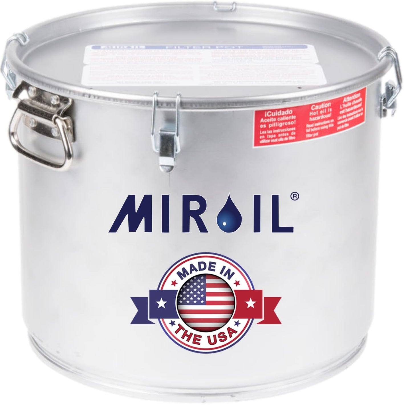 MirOil 6 Gallon Blue Oil Grease Bucket & Filter Pot