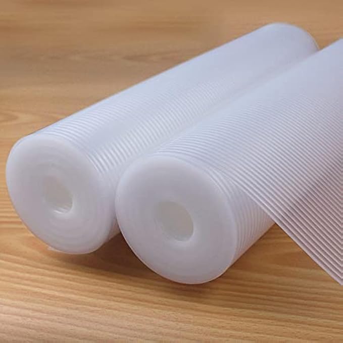 Drawer Liners for Kitchen, Shelf Liners, Washable Oil-Proof Cabinet Liner for Refrigerator, Cabinet, Drawer, Storage, Shelves, Non-Slip Shelf Liner (17.5 Inches x 20 FT x 2 Rolls)…