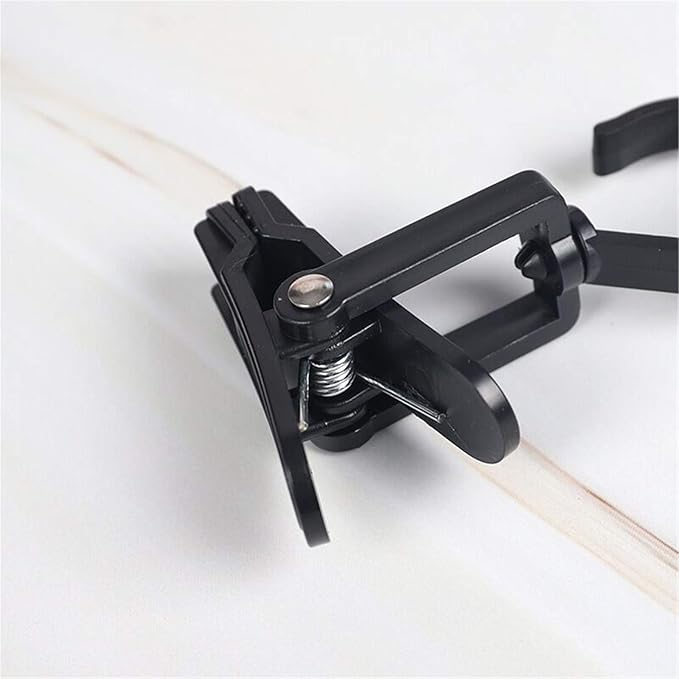 10 PCS Super Strong Plastic Swivel Hanging Hooks Home Swivel Laundry Clips Curtain Clips Clothes Pins Beach Towel Clips, 4.3inch, Black