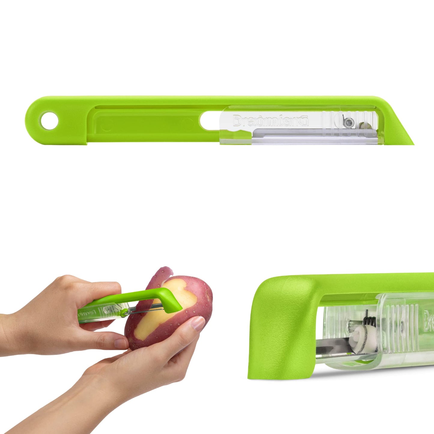Dreamfarm Sharple Self-Sharpening Vegetable Peeler - Green