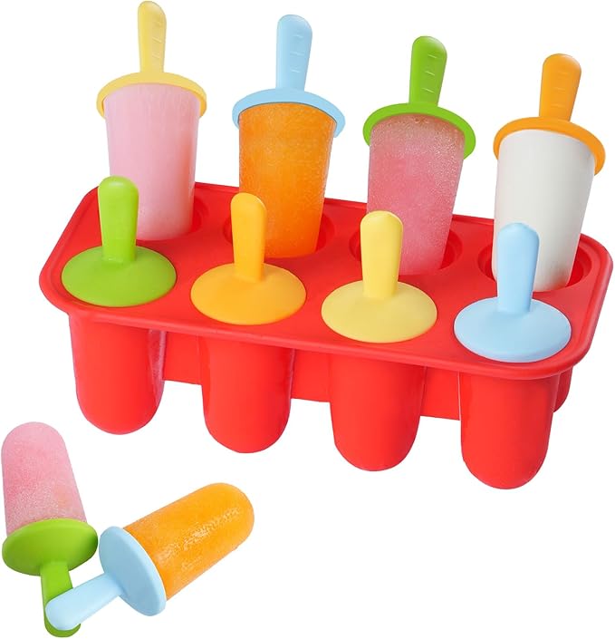 Silicone Popsicle Molds for Toddlers, 6-Cavity Mini Popsicle Molds