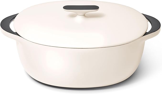 Caraway Enameled Cast Iron Oval Dutch Oven