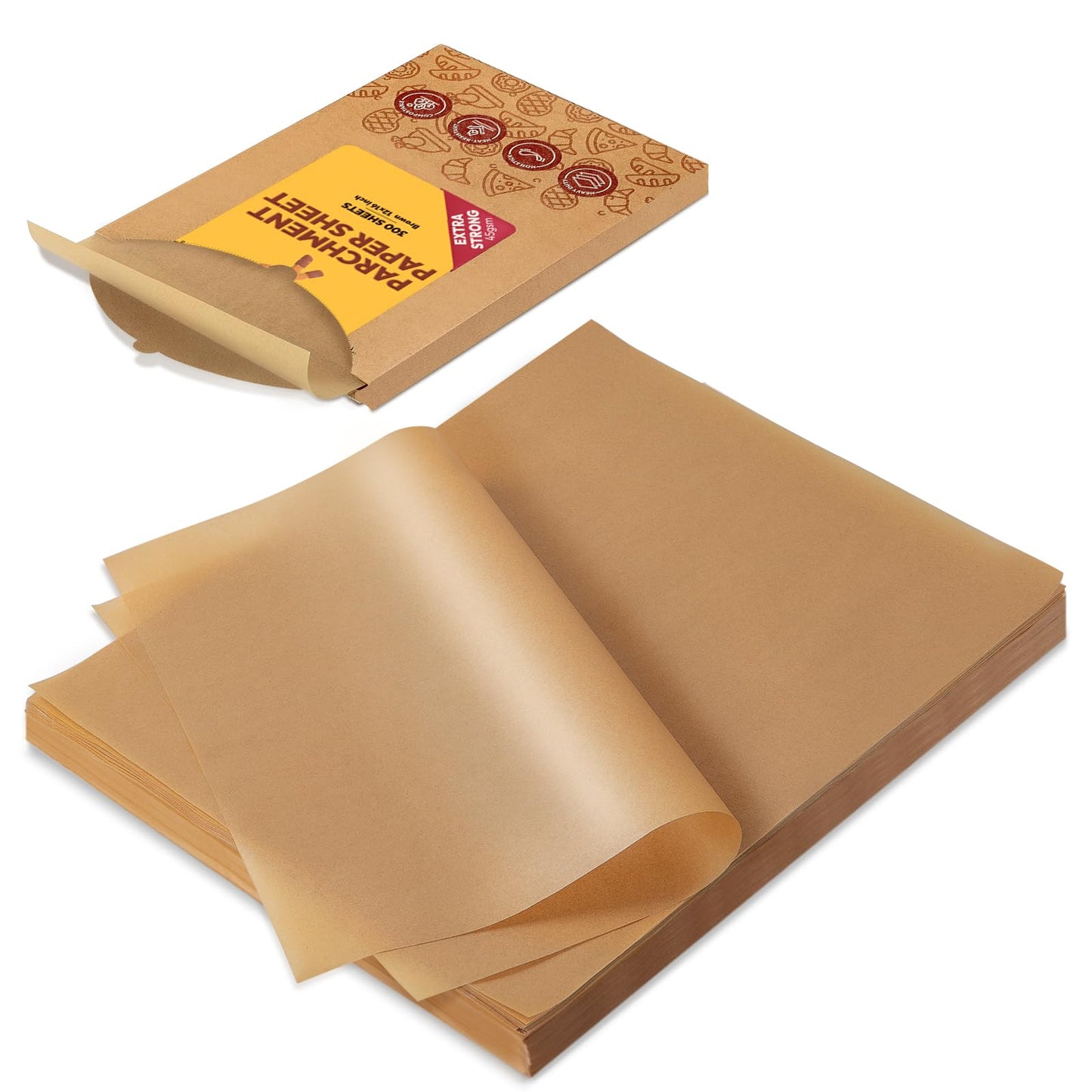 Katbite Parchment Paper Baking Sheets, 265 Pcs, 10x15 Inch, Heavy Duty