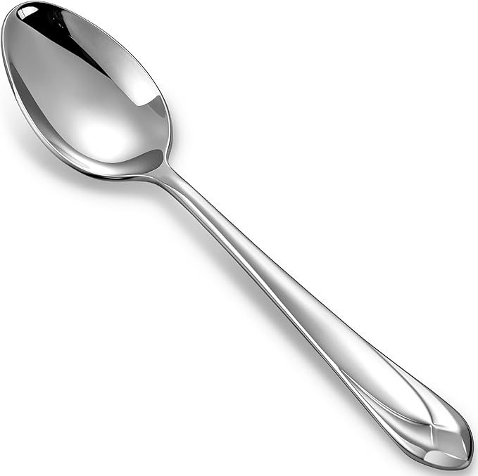KEAWELL Premium Astra 4-Piece 7.4-Inch Dinner Spoon Set (4, Dinner Spoons)