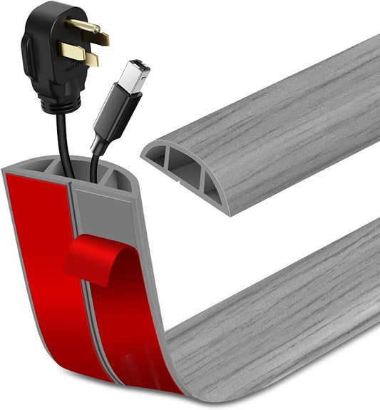 Floor Cord Cover Self Adhesive Cord Hider Floor Extension Cord Covers