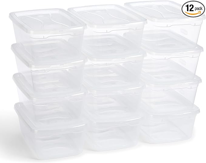 Rubbermaid Cleverstore 17 Quart Clear Latching Waterproof Stackable Airtight Storage Containers with Durable Latching Lids (6 Pack)