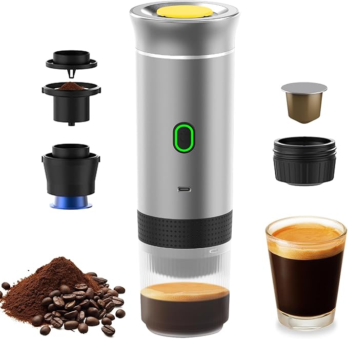 Decdeal Coffee Machine Coffee Maker Work With Capsule and Ground Coffee