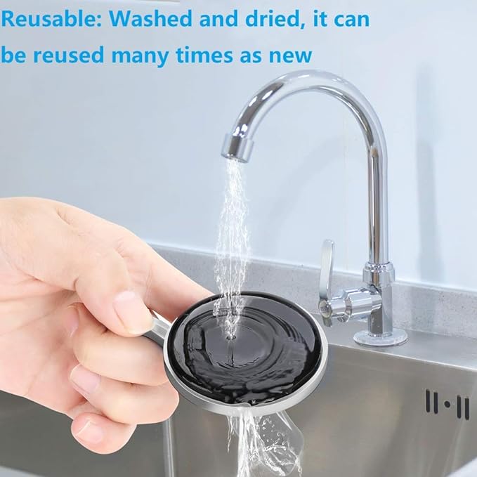 Suction Cup Shower Caddy, Shower Shelf Soap Dish with Hooks for Razor, Sponge, Rust Proof 304 Stainless Steel, Silver