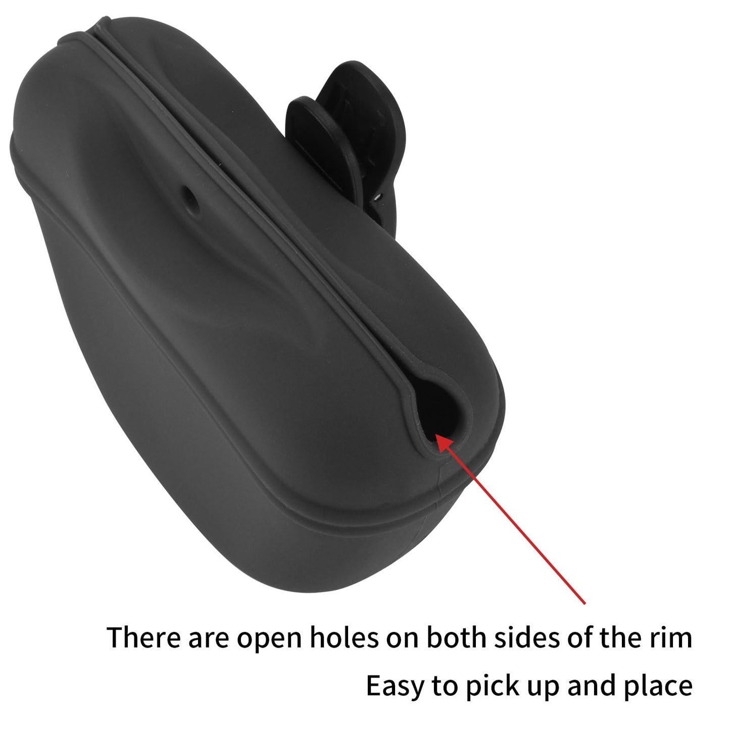 AUDWUD Silicone Dog Treat Pouch,With Dog Training Clicker,Clip on Portable Training Container,Convenient Magnetic Buckle Closing and Waist Clip