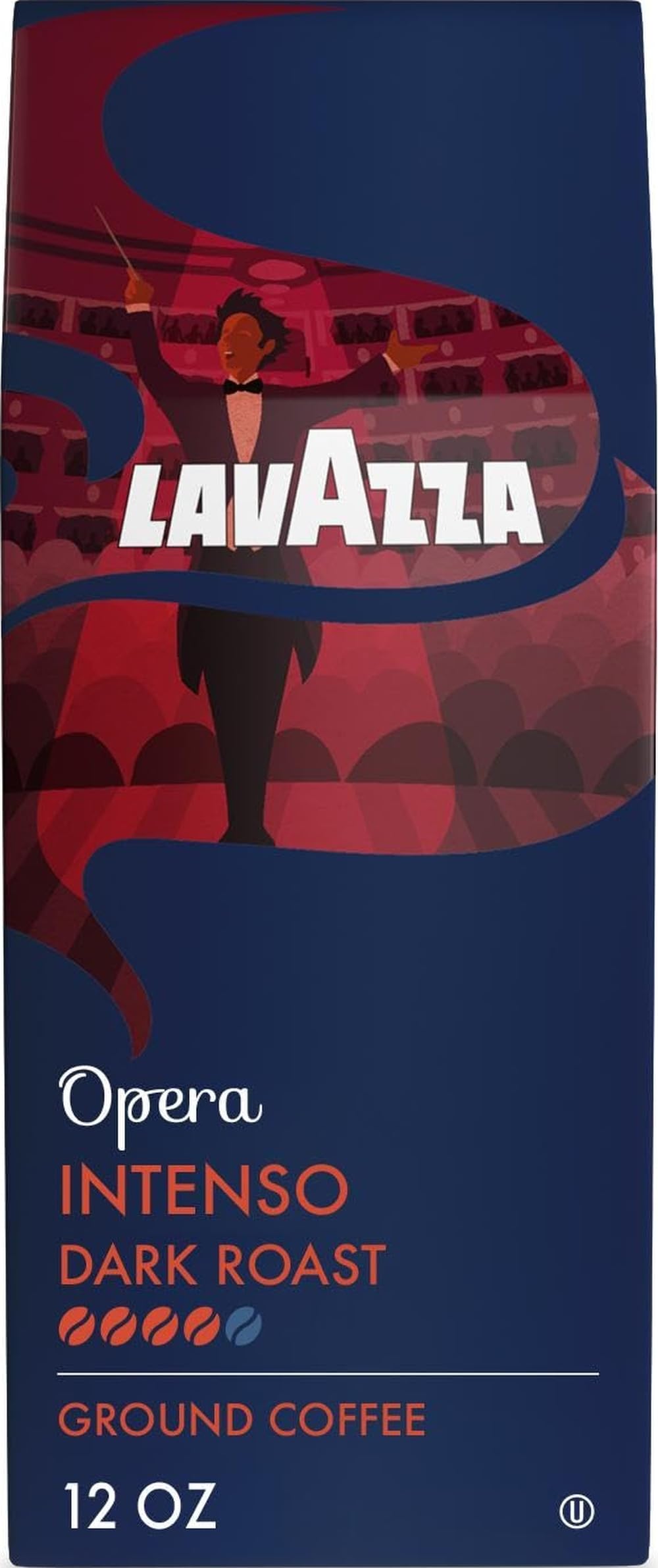 Lavazza House Blend Perfetto Ground Coffee 6 Bags of 20oz, Medium Roast, Full-bodied, Intensity 3/5, 100% Arabica, Ideal for Drip Brewers, (Pack of 6) - Package May Vary