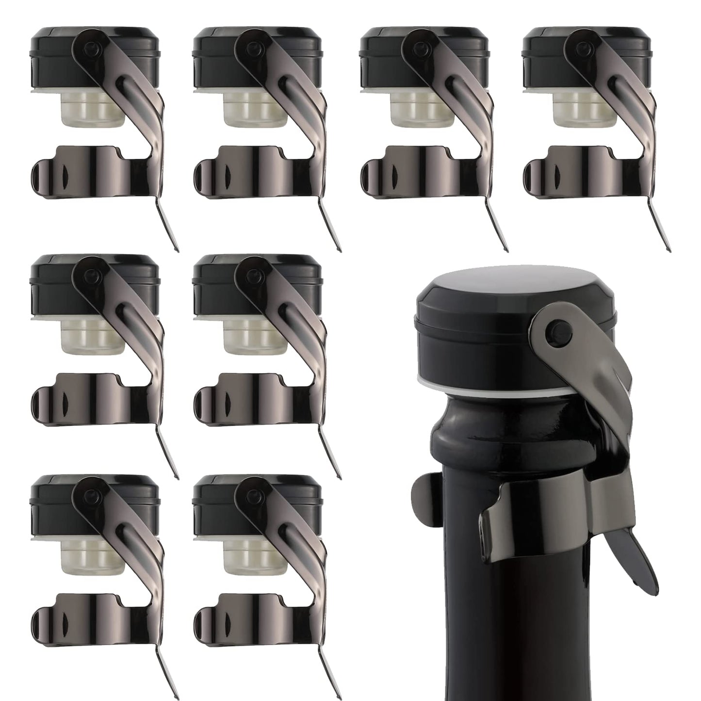 WOTOR Champagne & Wine Bottle Stoppers, Champagne Cork, 2 Pack, Rosegold
