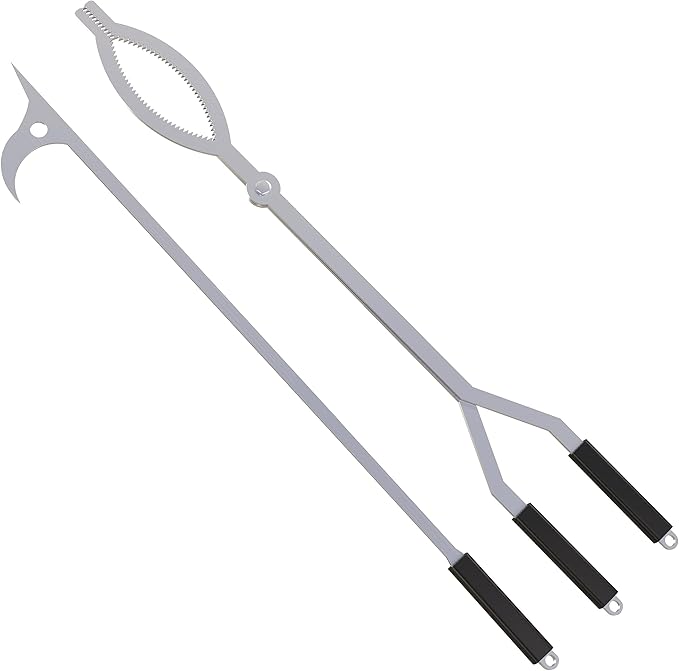 CKLT 40in Stainless Steel Fire Pit Tool Set with Stand