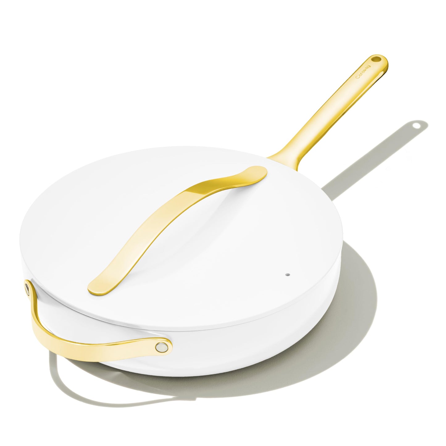 Caraway Non-Stick Ceramic Sauté Pan with Lid (4.5 qt, 12")