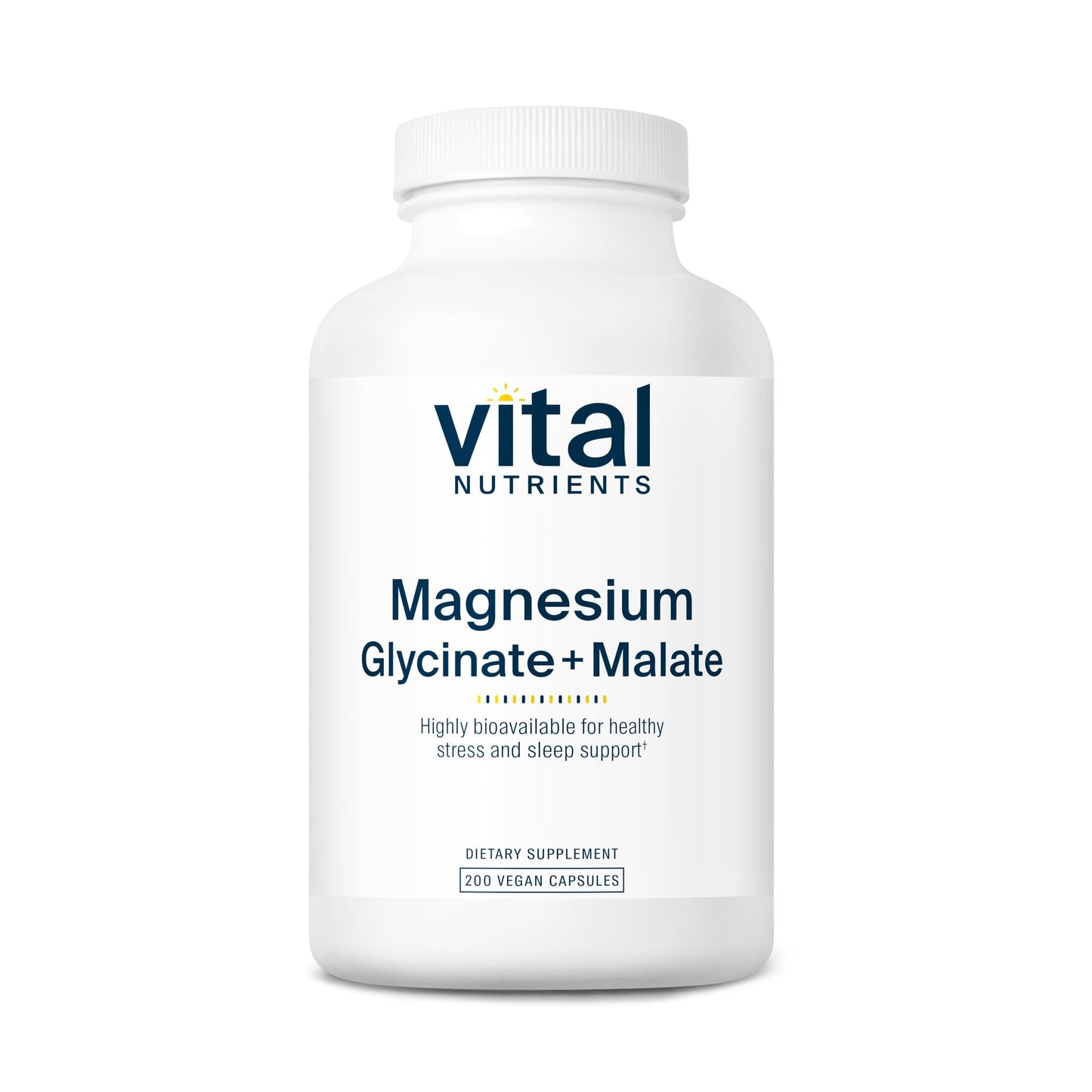 Vital Nutrients Magnesium Glycinate + Malate 240mg, 100 Capsules