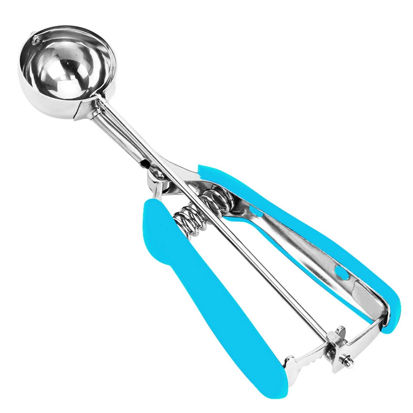 Cookie Scoop, Ice Cream Scoop, 1Tbsp/15 ml/0.5oz Cookie Scoops for Baking, 18/8 Stainless Steel Cookie Scooper for Baking, Cookie Dough Scoop with Non-slip Grip (Red)