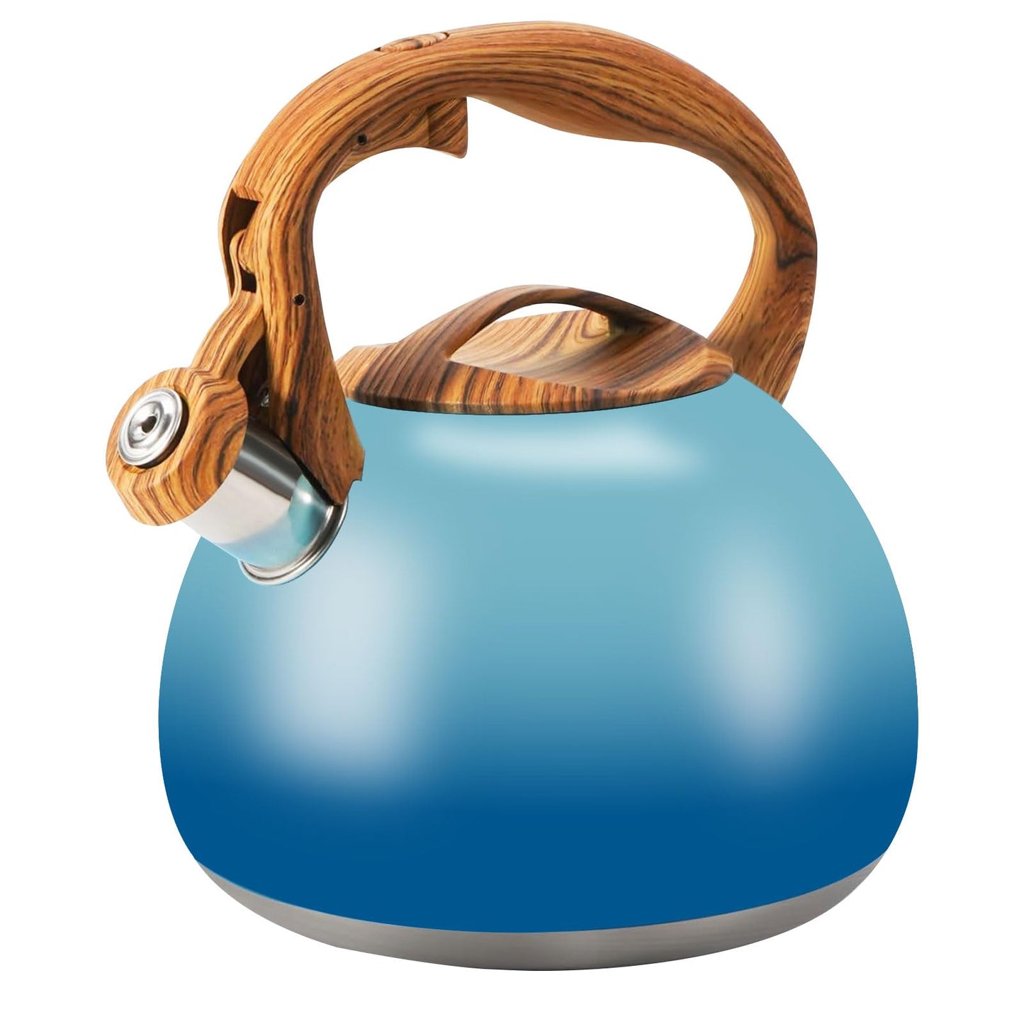 Foedo 3.2Qt Stainless Steel Whistling Tea Kettle Stovetop, Dark Green