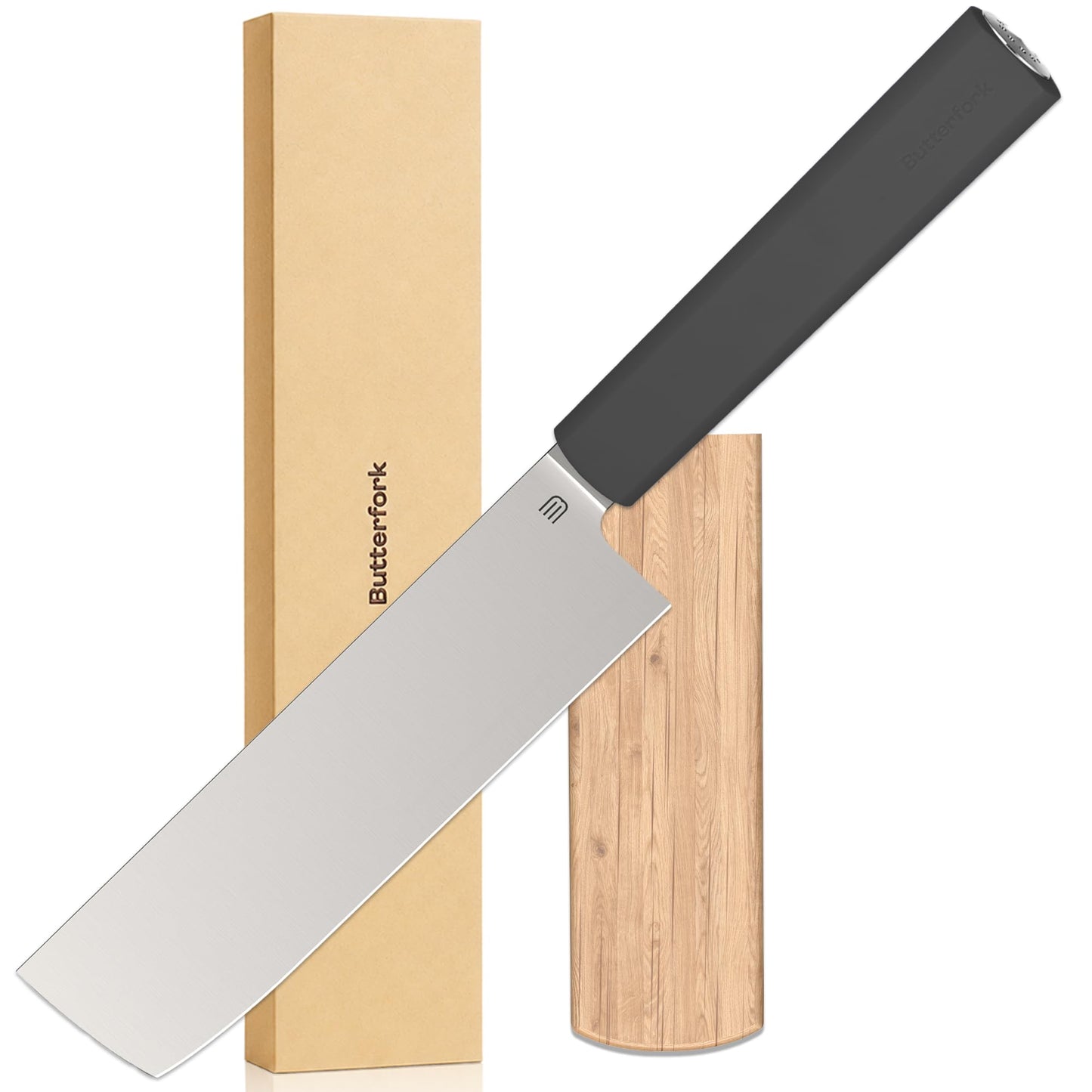 8 Inch Chef Knife, Kitchen Knife with AR-RPM9 Steel & Ergonomic ABS Handle