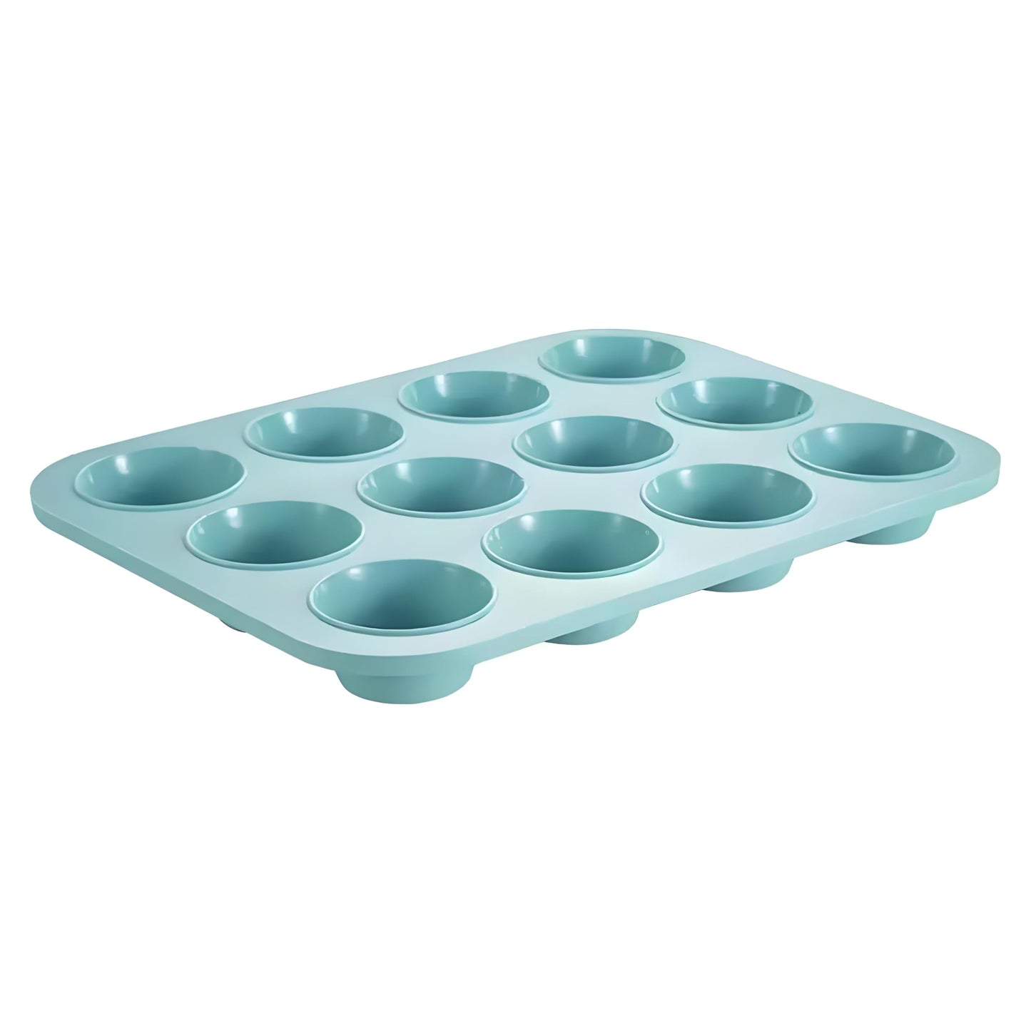 SoKalChw Thickened Silicone Cake Pan and Moldes Para Gelatinas, Heavy Duty Toast Cake Mold for Baking, BPA Free, Mint Green (Rectangle: 5.3inx9.6inx2.7in / 1Pcs)