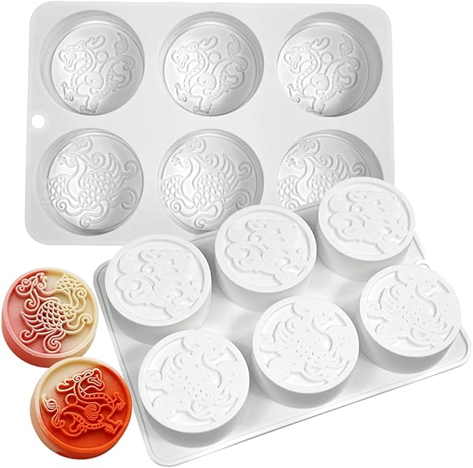 TUKE Silicone Chocolate Candy Molds Non-stick Daisy Flower Silicone Baking Mold BPA Free, Gummy Molds Silicone Candy Mold For Chocolate Cake Jelly Pudding Handmade Soap Mould (Daisy Flower L)