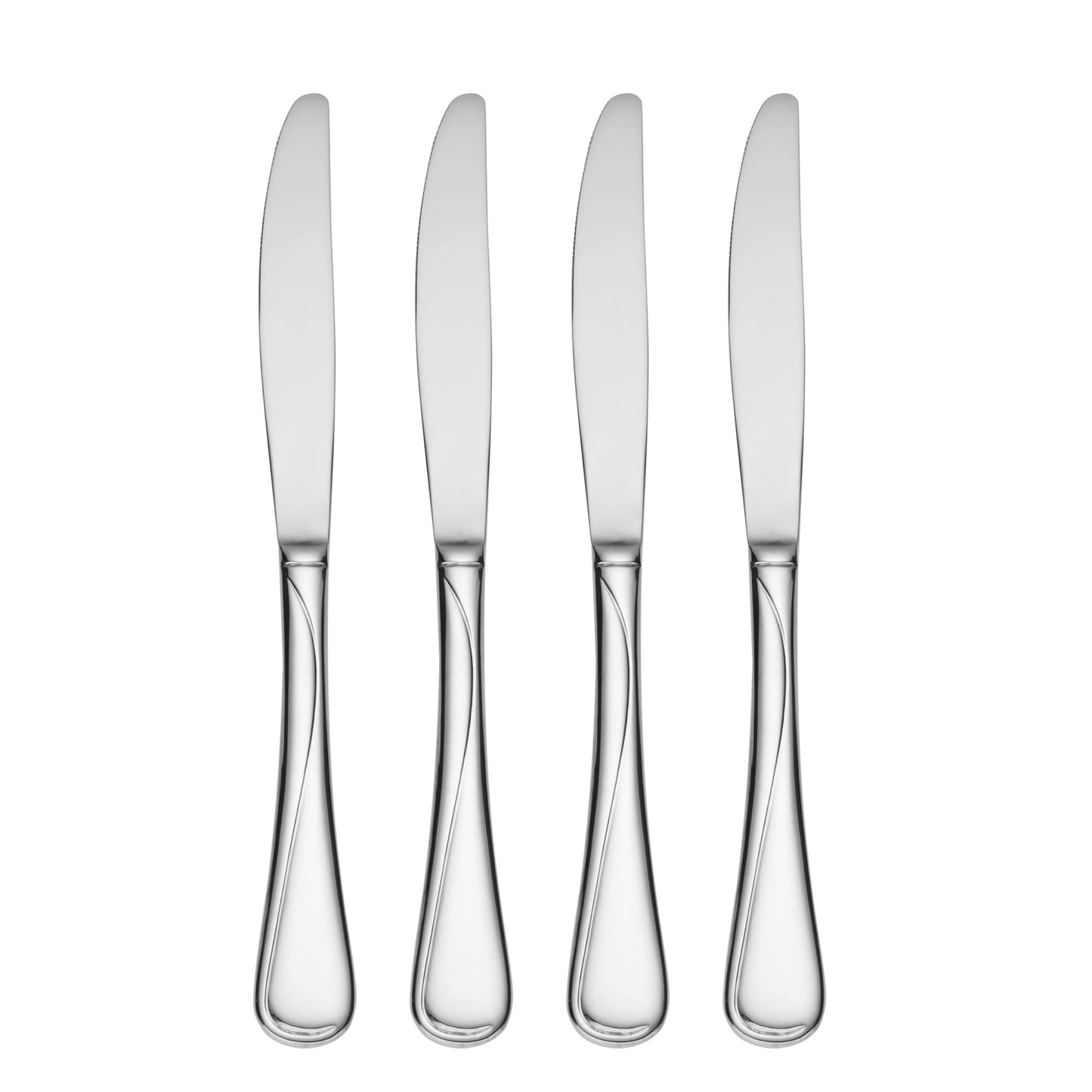 Oneida Flight Dinner Knives Silverware Set for 4, Flatware