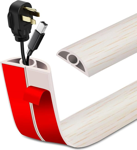 Floor Cord Cover Self Adhesive Cord Hider Floor Extension Cord Covers