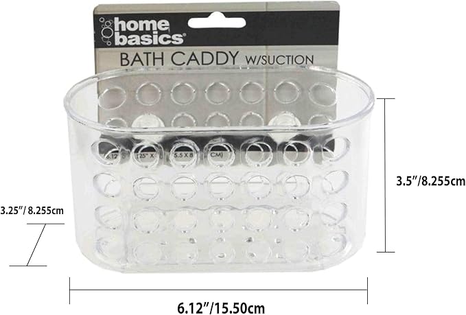 JOEY'Z Small Shower Caddy/Shower Basket/Bath Caddy Soap Holder with Suction Cups