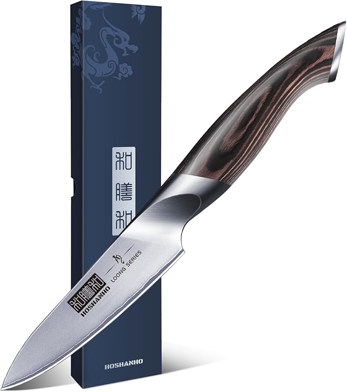 HOSHANHO Knife Set with Magnetic Knife Holder, 6PCS Kitchen Knife Sets
