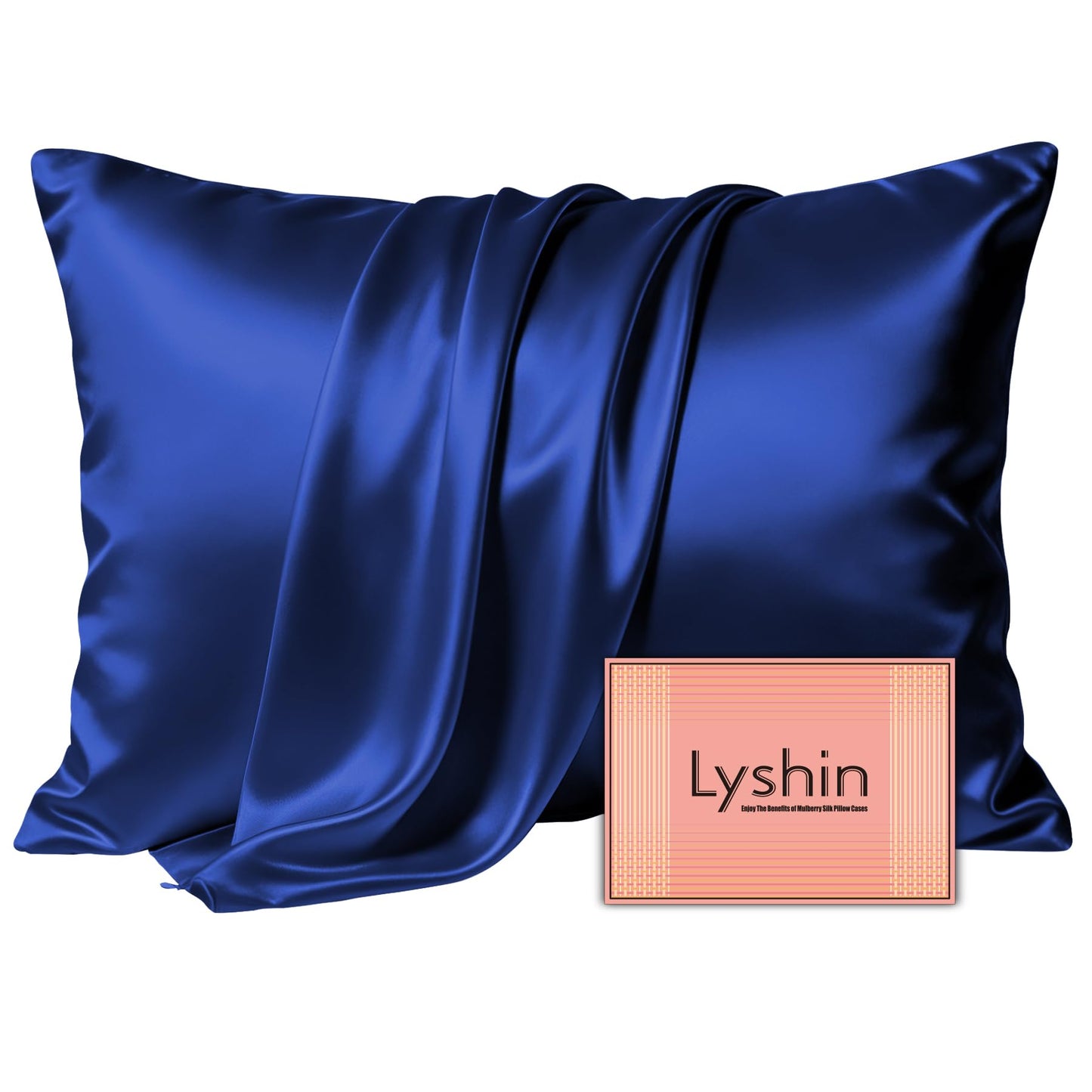 LYSHIN Silk Pillow Cases Standard Size with Hidden Zipper, Leopard