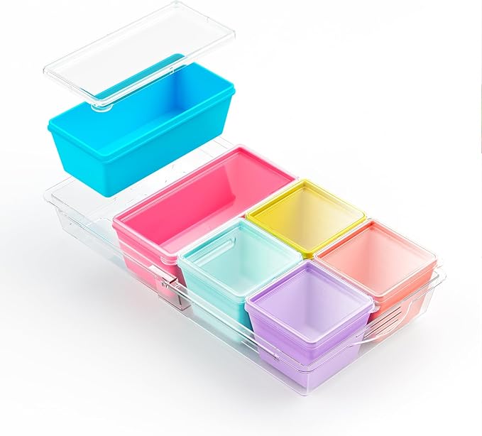 Gemice 1-Cup Silicone Freezer Molds with Lids & Base for Soup, 8-Pack