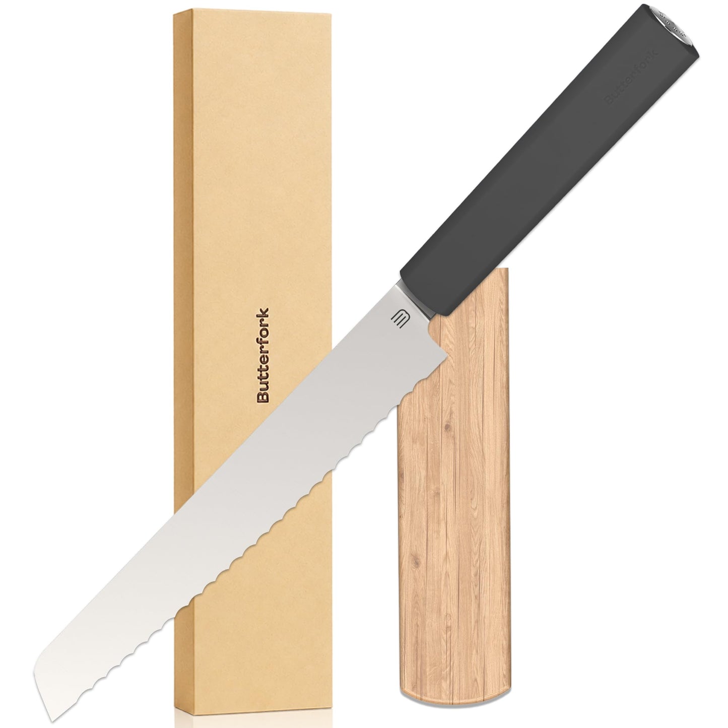 8 Inch Chef Knife, Kitchen Knife with AR-RPM9 Steel & Ergonomic ABS Handle