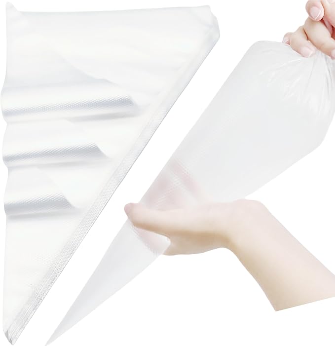 HOMYTOP 23 Inch Extra Large Piping Bags,100 Pack Anti-Burst Pastry Bag